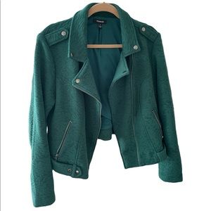 Torrid green jacket size 2